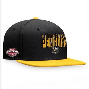 Fanatics /Gold Pittsburgh Penguins Fundamental Colorblocked Snapback Hat